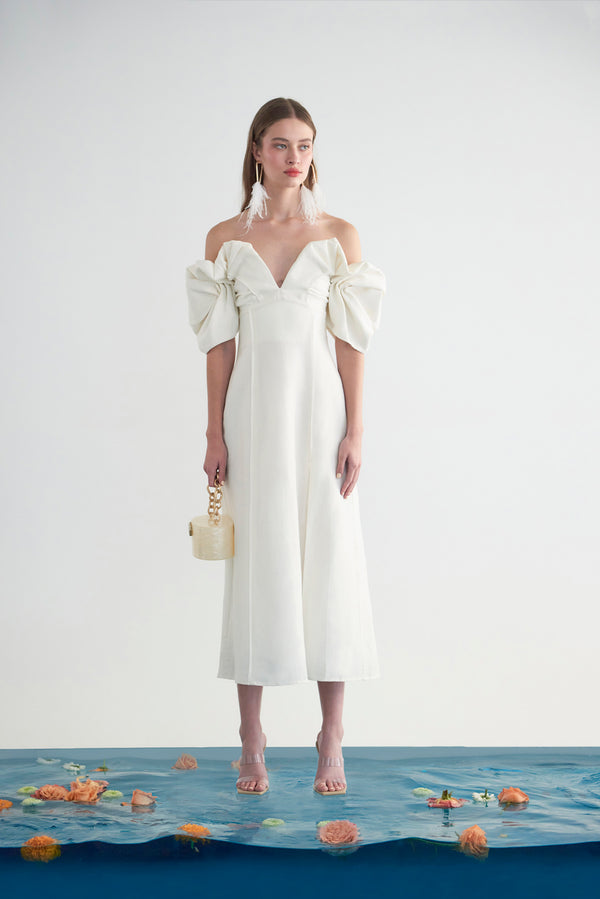 MUNA DRESS - OFF WHITE