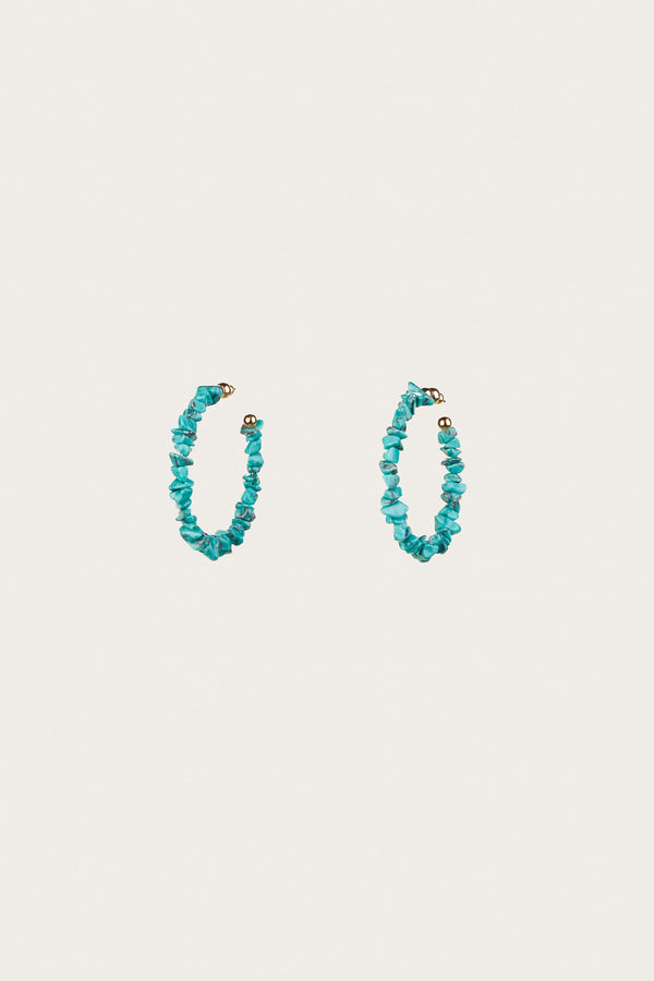 SHIRIN LARGE EARRING - TURQUOISE