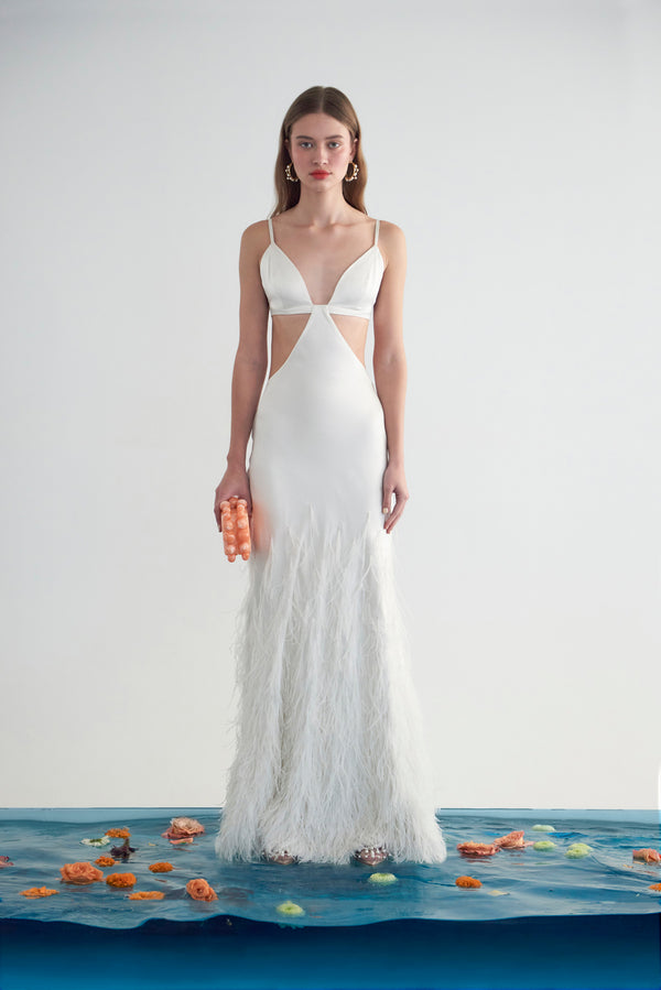 RAISA GOWN - OFF WHITE