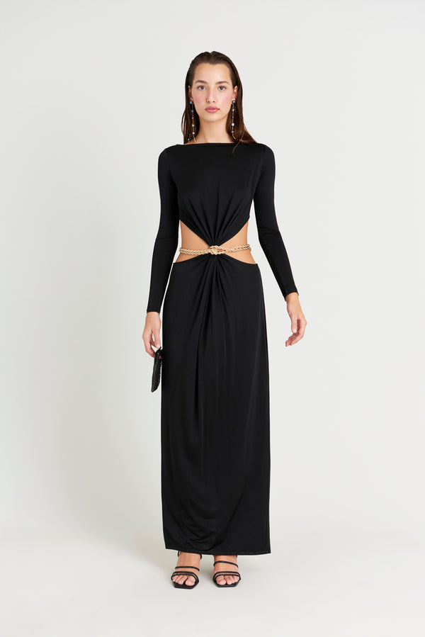 GRECIA GOWN - BLACK