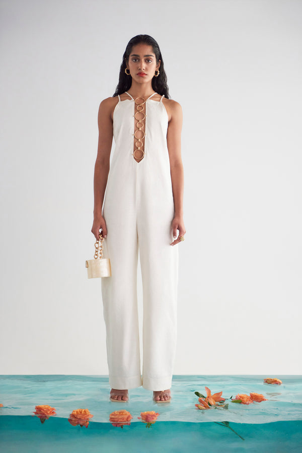 RAYE JUMPSUIT - OFF WHITE