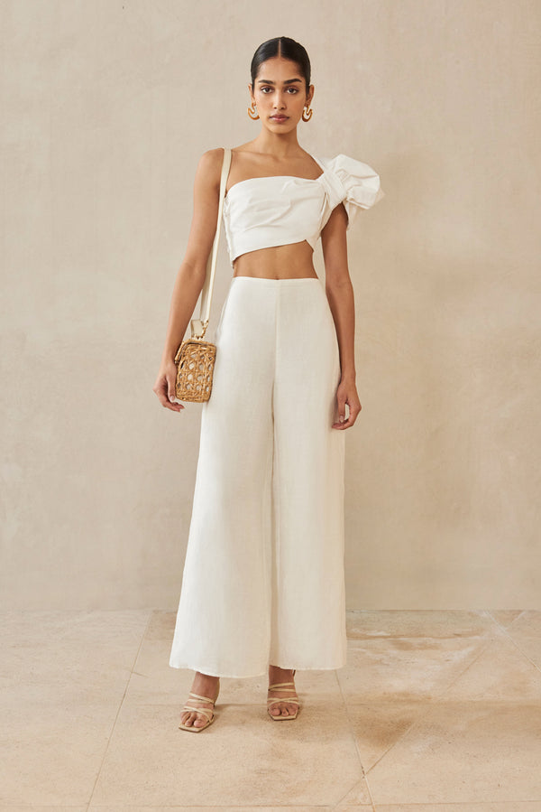 KORA PANT - OFF WHITE LINEN