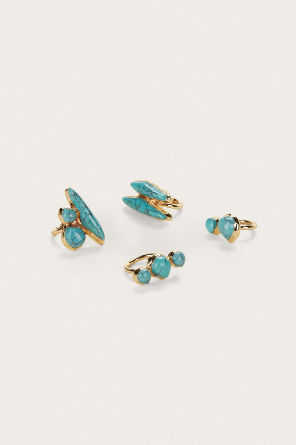 SURI RING SET - TURQUOISE