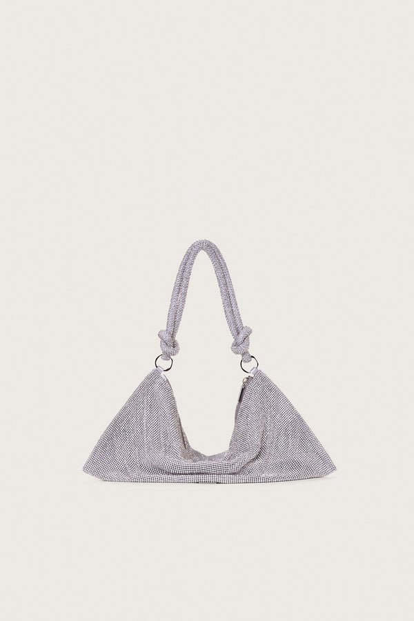 HERA MINI RHINESTONE SHOULDER BAG - CLEAR