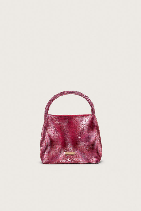 SOLENE MINI RHINESTONE BAG - ROSE