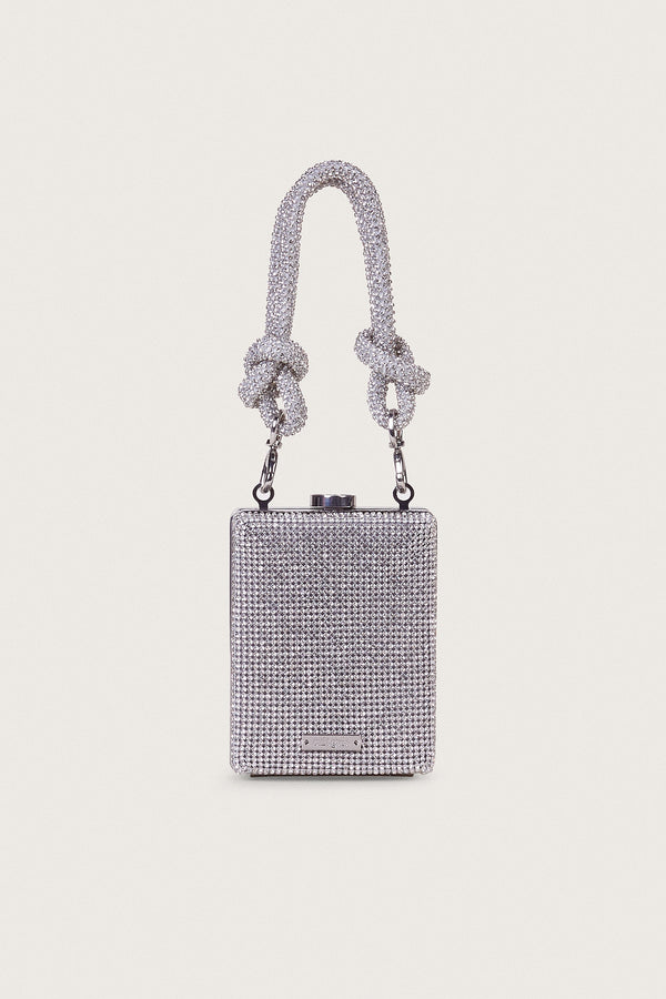 HENNY NANO RHINESTONE BAG - CLEAR